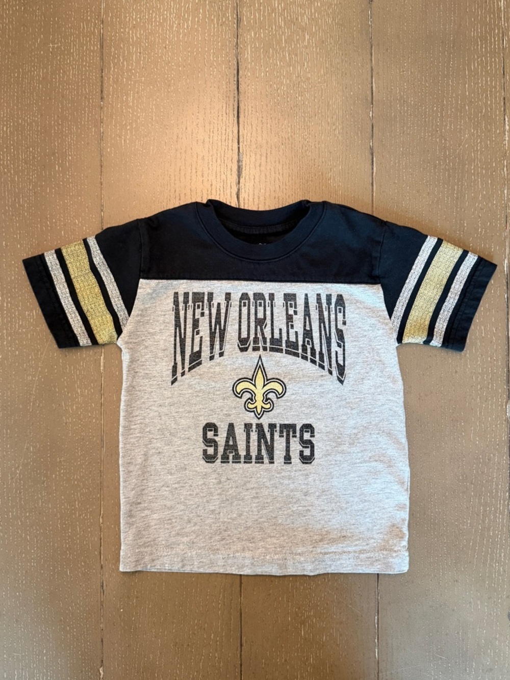 NFL Toddler Boys’ New Orleans Saints Vintage-Inspired T-Shirt • Size 4/4T